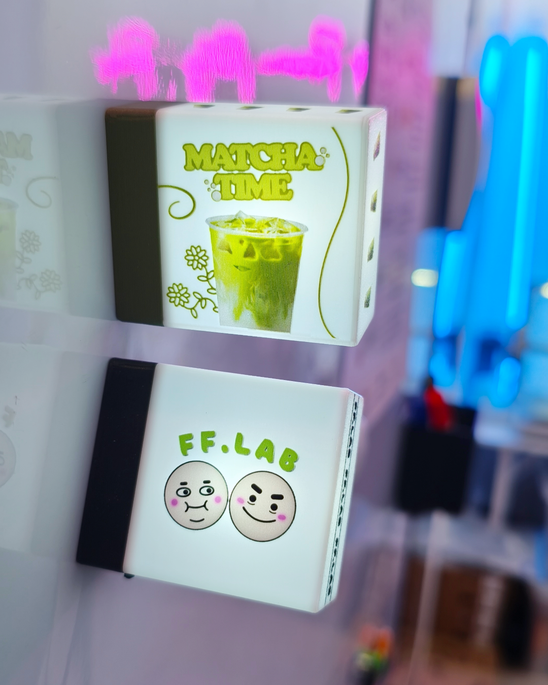客製化🌟 磁吸迷你燈箱💡 ( 附黏貼底座兩用✌️)